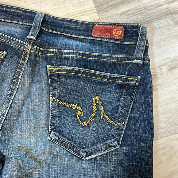 AG Adriano Goldschmied Y2K Low Rise Dark Wash Denim Flared Bootcut Jeans / 27R - Picture 5 of 8